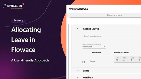 How to add alloted leave in Flowace