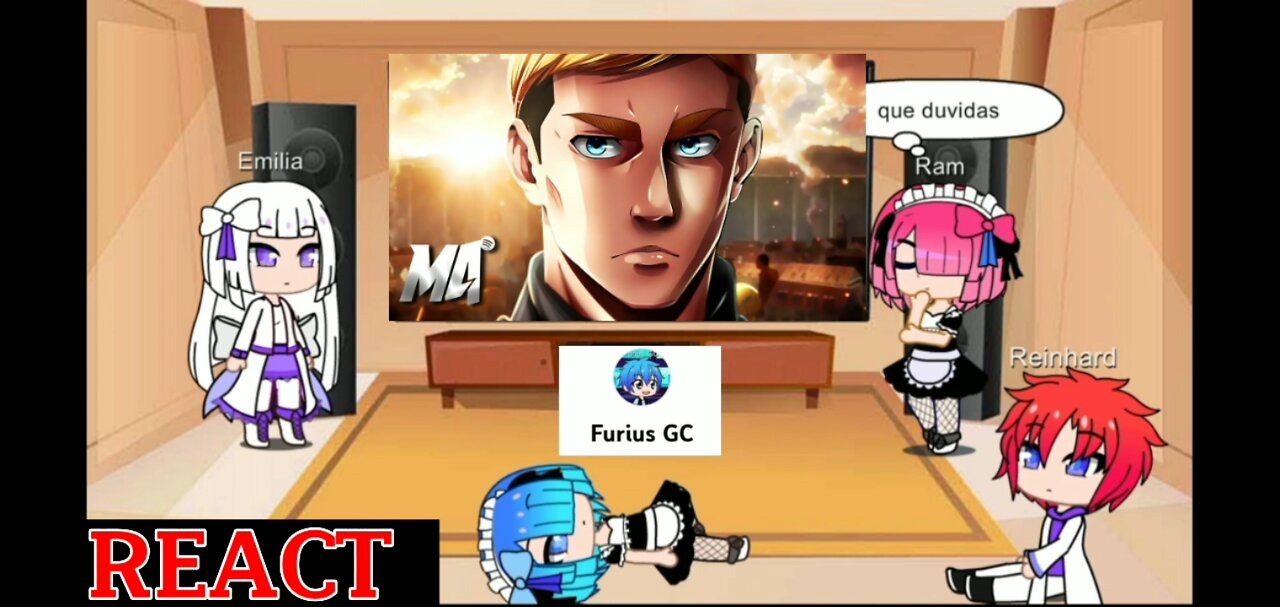 Re Zero React ao rap do erwin
