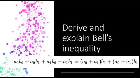 derive and explain Bell's inequality (1)