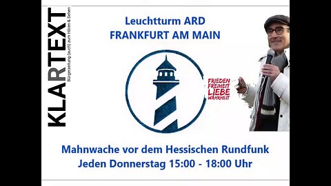 "Wider den Haltungsjournalismus" - 80. Medienmahnwache in Frankfurt/Main