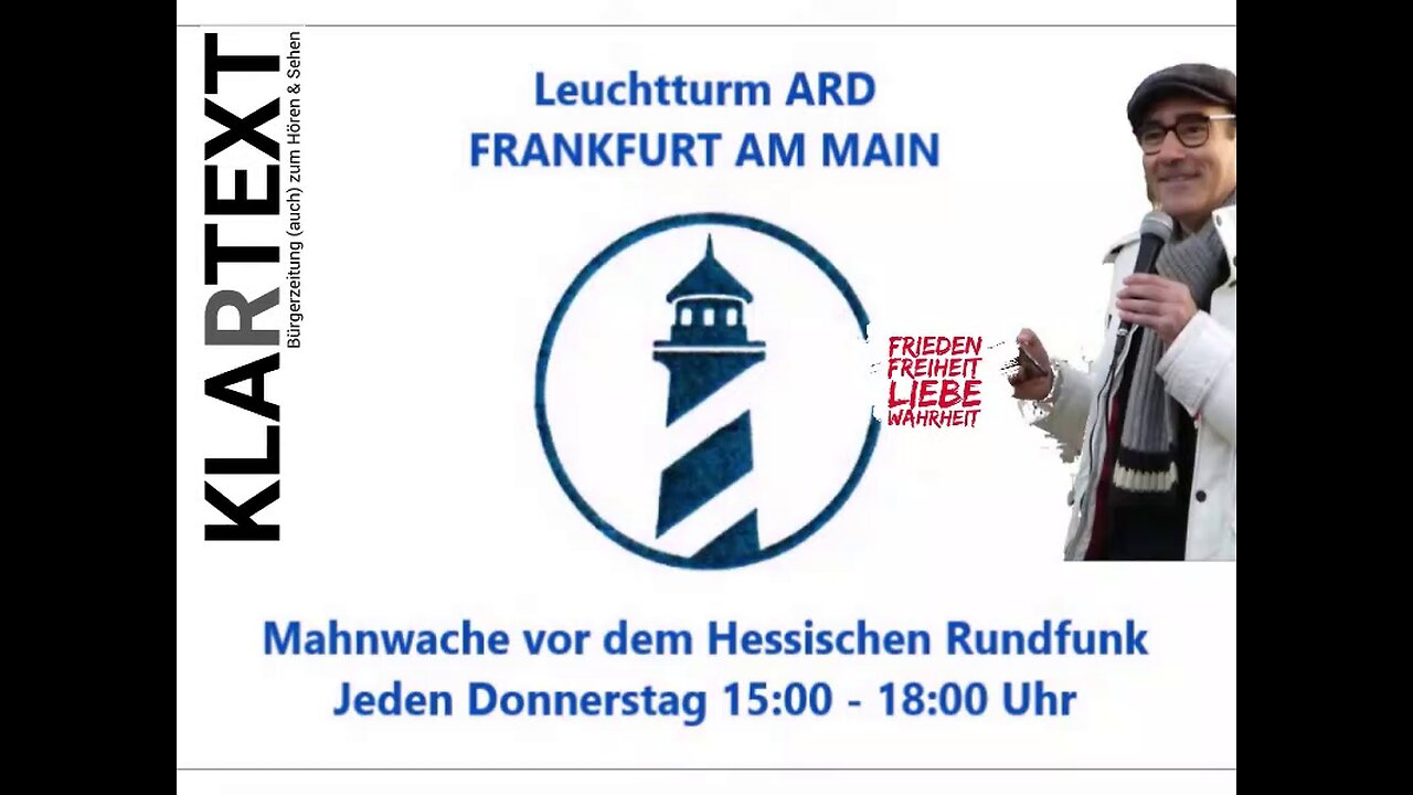 "Wider den Haltungsjournalismus" - 80. Medienmahnwache in Frankfurt/Main