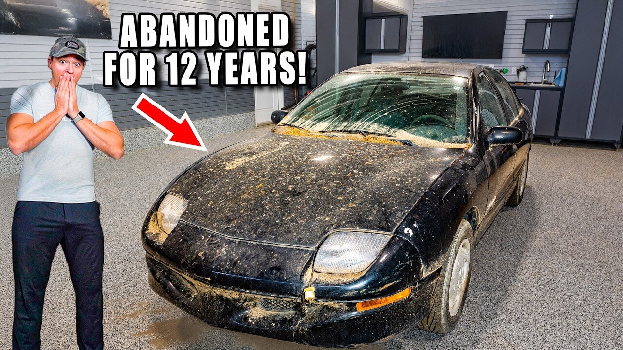 Cleaning The DIRTIEST Abandoned Car From The 90 s!!