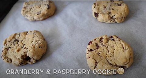 Cranberry & raspberry cookie recipe