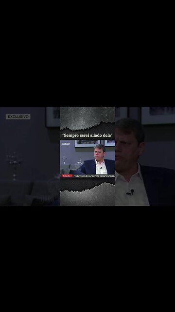 Tarcísio afirma que nunca disputará eleição com Bolsonaro. #shorts