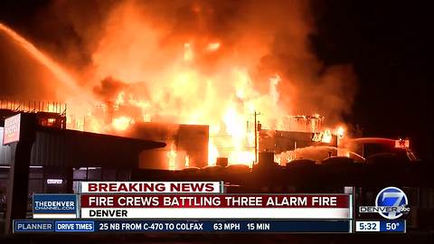 Massive fire destroys 2 buildings under construction in Denver