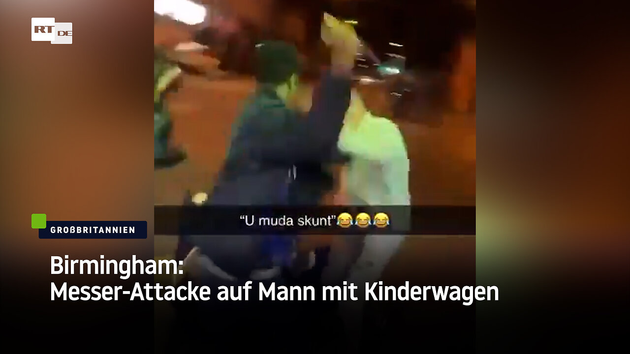 Birmingham: Messer-Attacke auf Mann mit Kinderwagen