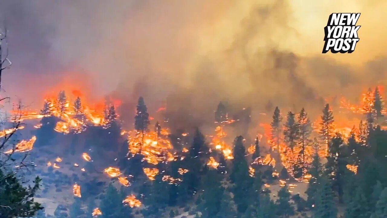 Multiple fires in Oregon combine to burn 61,000 acres over 2 days