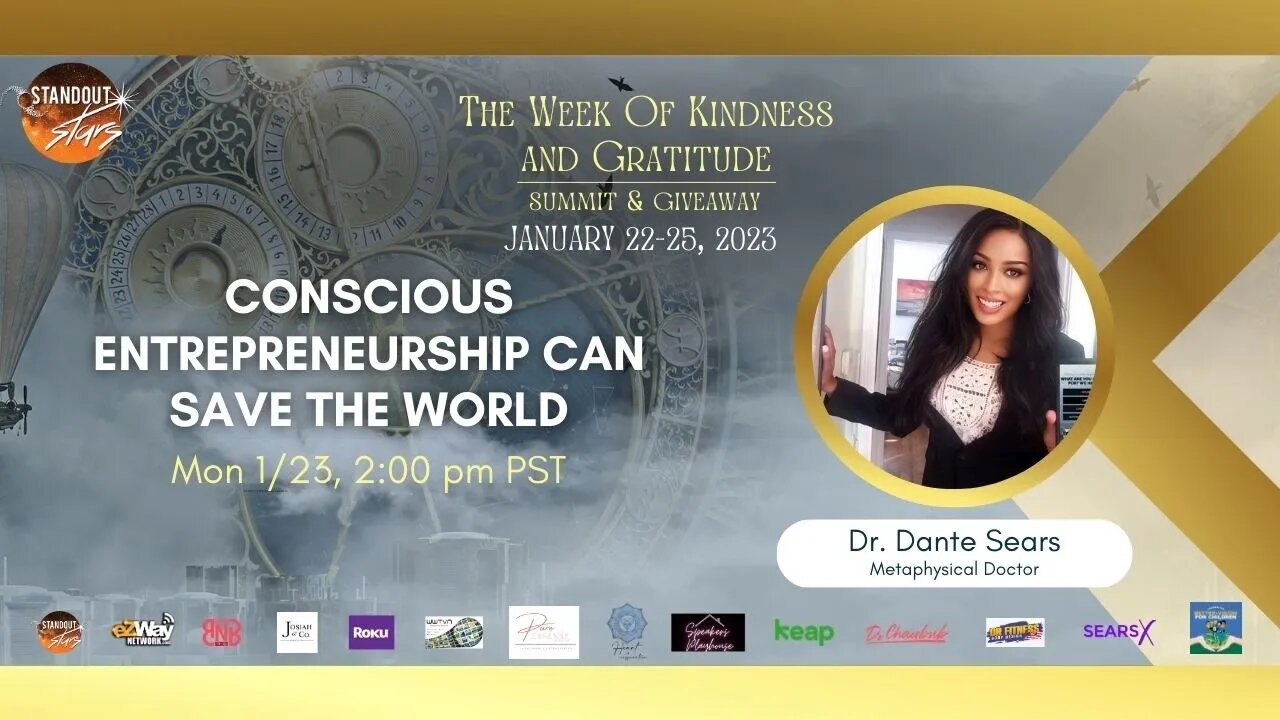 Dr. Dante Sears - Conscious Entrepreneurship Can Save the World