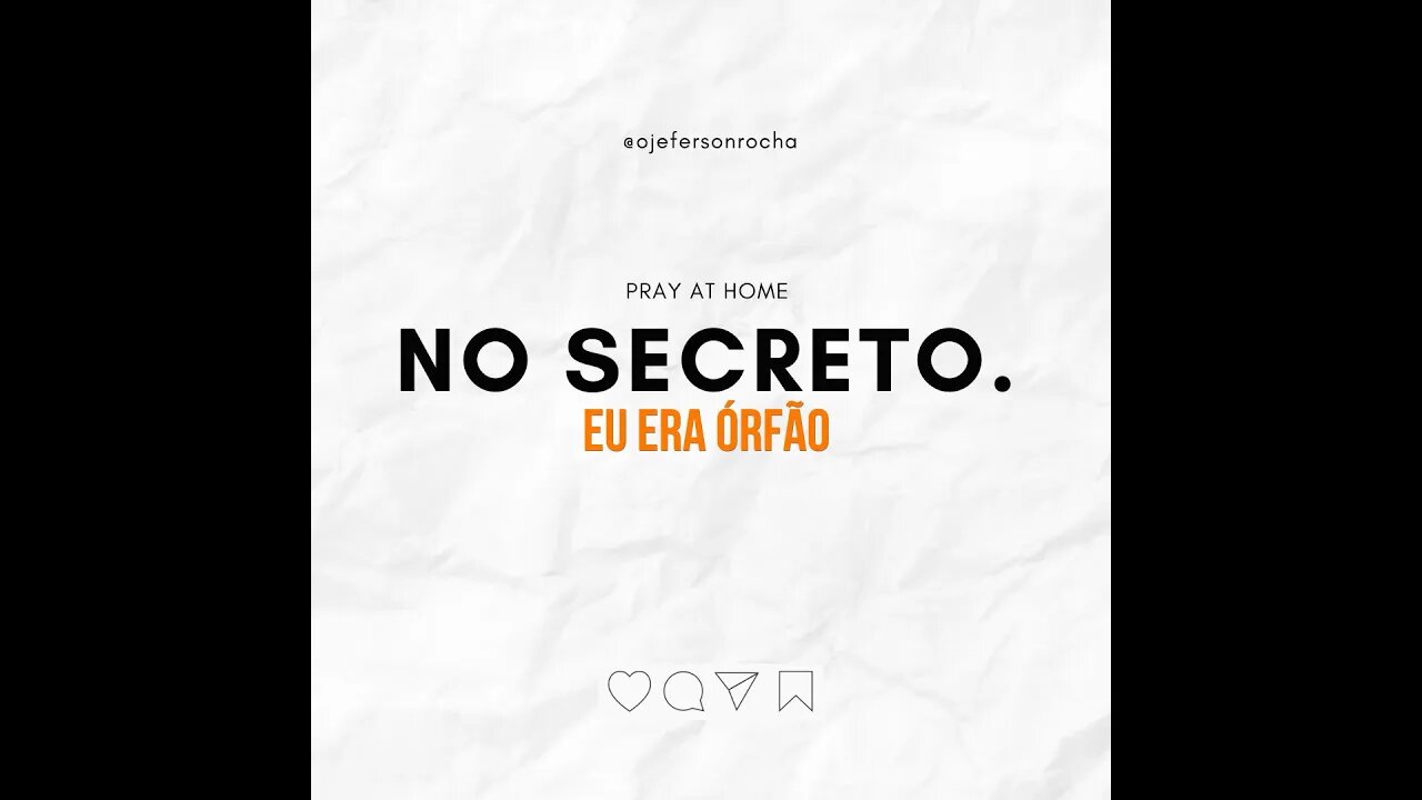 Eu era órfão #cover