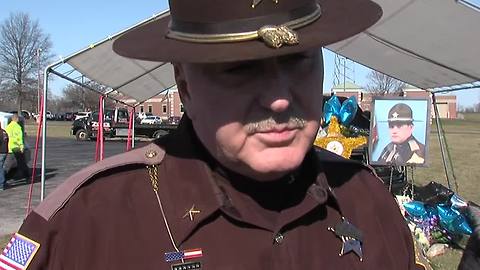 Sheriff Nielsen gives emotional interview at memorial for fallen deputy Jacob Pickett