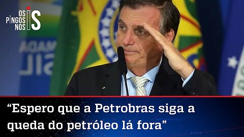Bolsonaro enquadra Petrobras e cobra redução no preço dos combustíveis