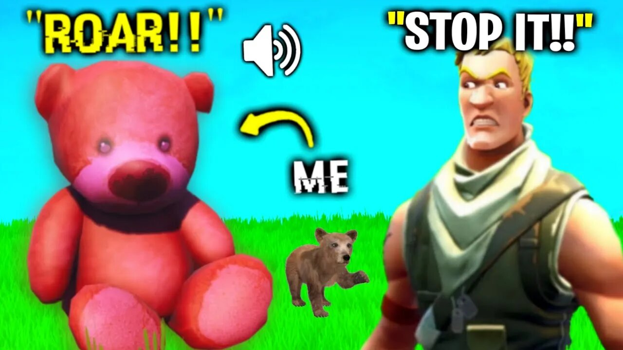 I Trolled Him With MYTHIC Bear In Fortnite