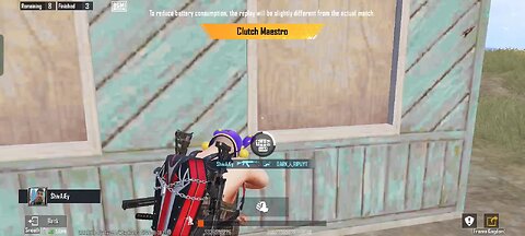 BGMI gameplay (unaccepted knockout)
