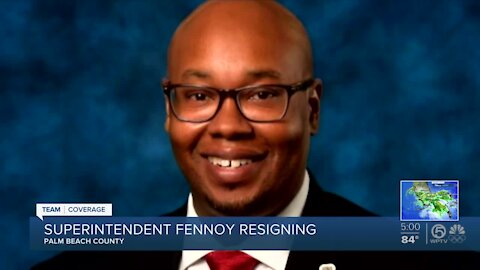 Palm Beach County schools Superintendent Dr. Donald Fennoy resigning