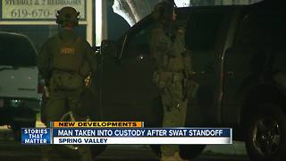 Man taken into custody after Spring Valley standoff