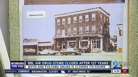 Bel Air drug store closes after 127 years