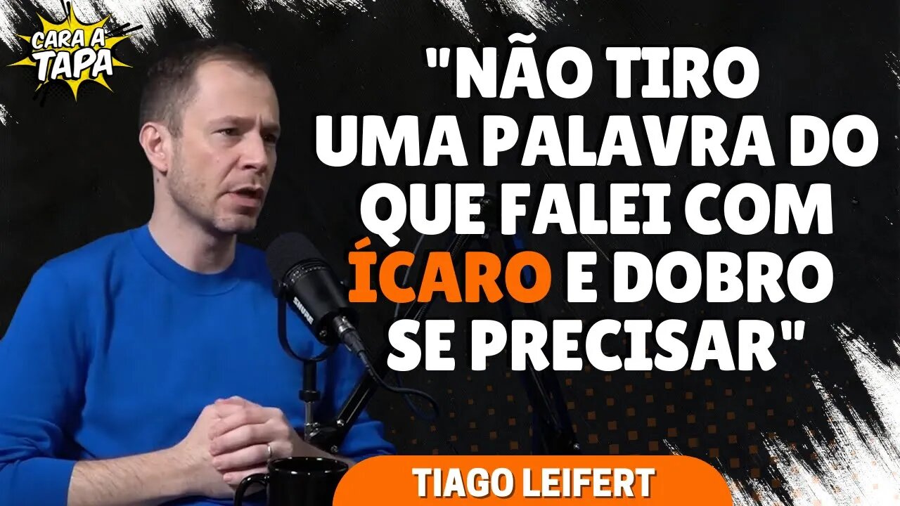 TIAGO LEIFERT ADMITE QUE NÃO TEVE APOIO DE AMIGOS NA POLÊMICA COM ÍCARO