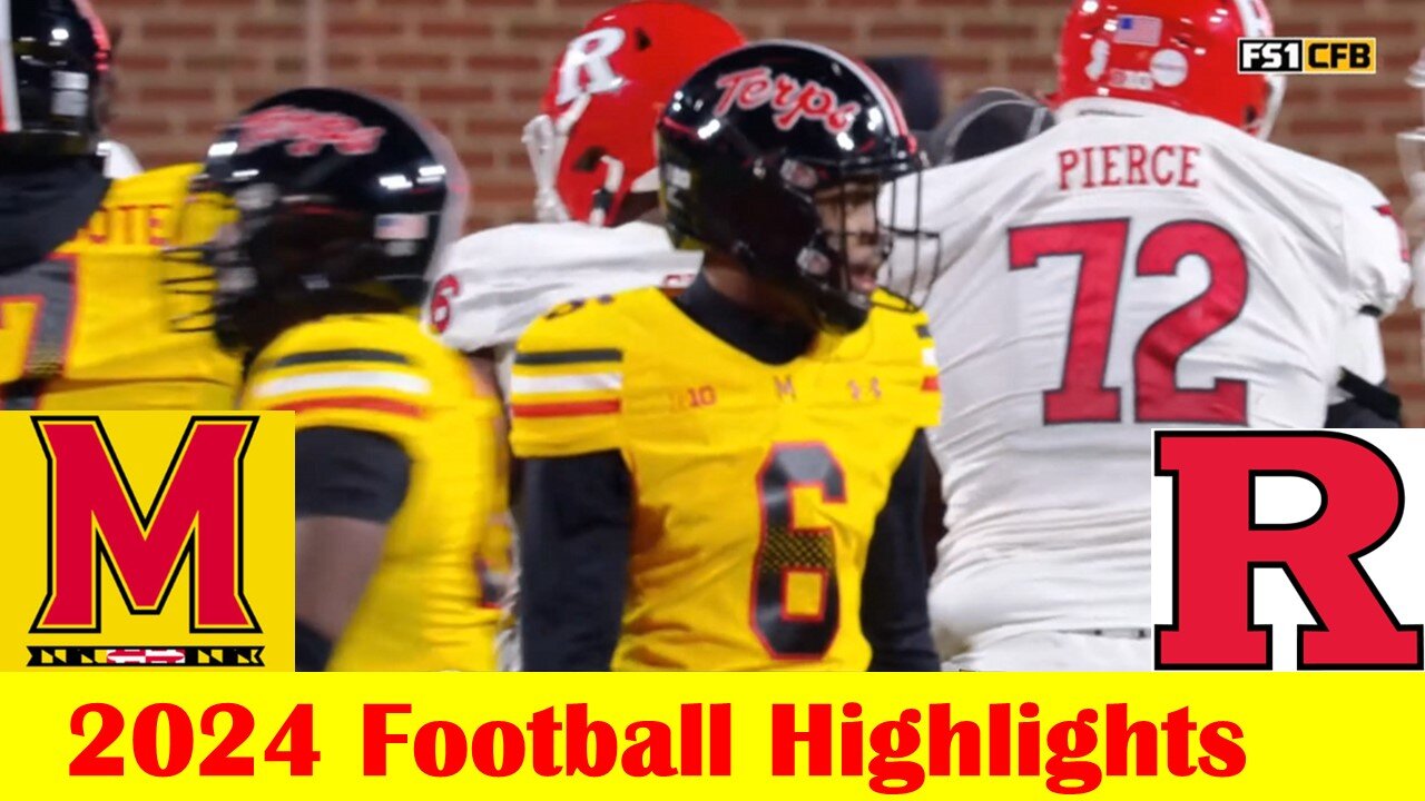 Rutgers vs Maryland Football Game Highlights 11 16 2024