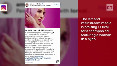 Shampoo Ad Features Woman in Hijab