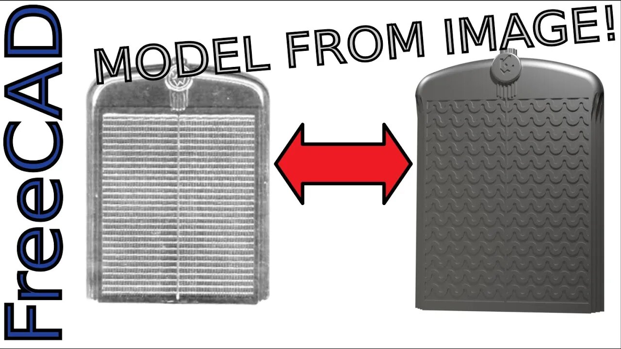 FreeCAD - Make a Model Truck Grille From an Image! |JOKO ENGINEERING|