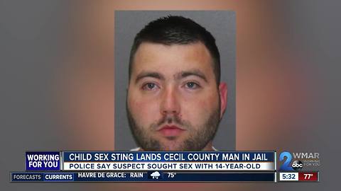 Undercover account leads to arrest of Cecil Co. man for sexual solicitation of 14-year-old