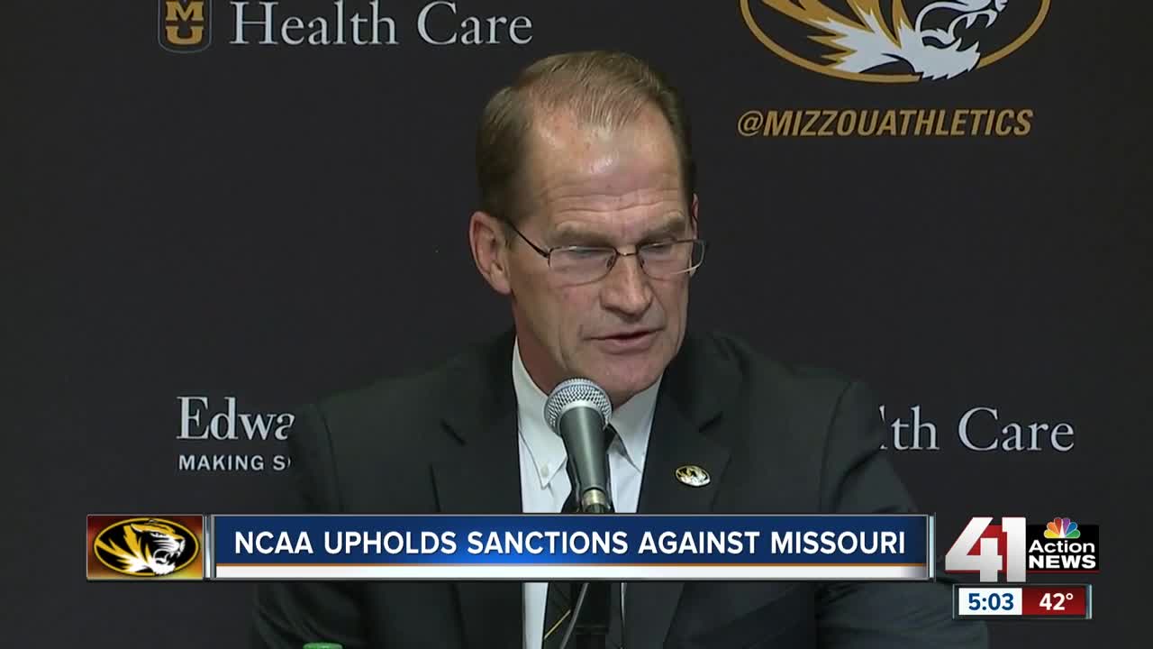 No bowl for Mizzou, NCAA upholds ban and other sanctions