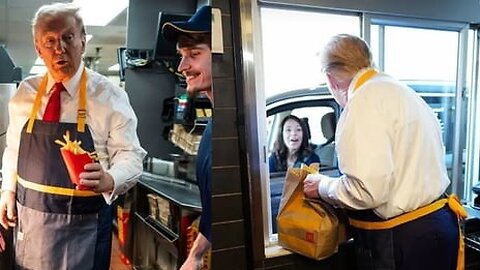 Donald Trump Stunned customers at a Drive-through McDonald's