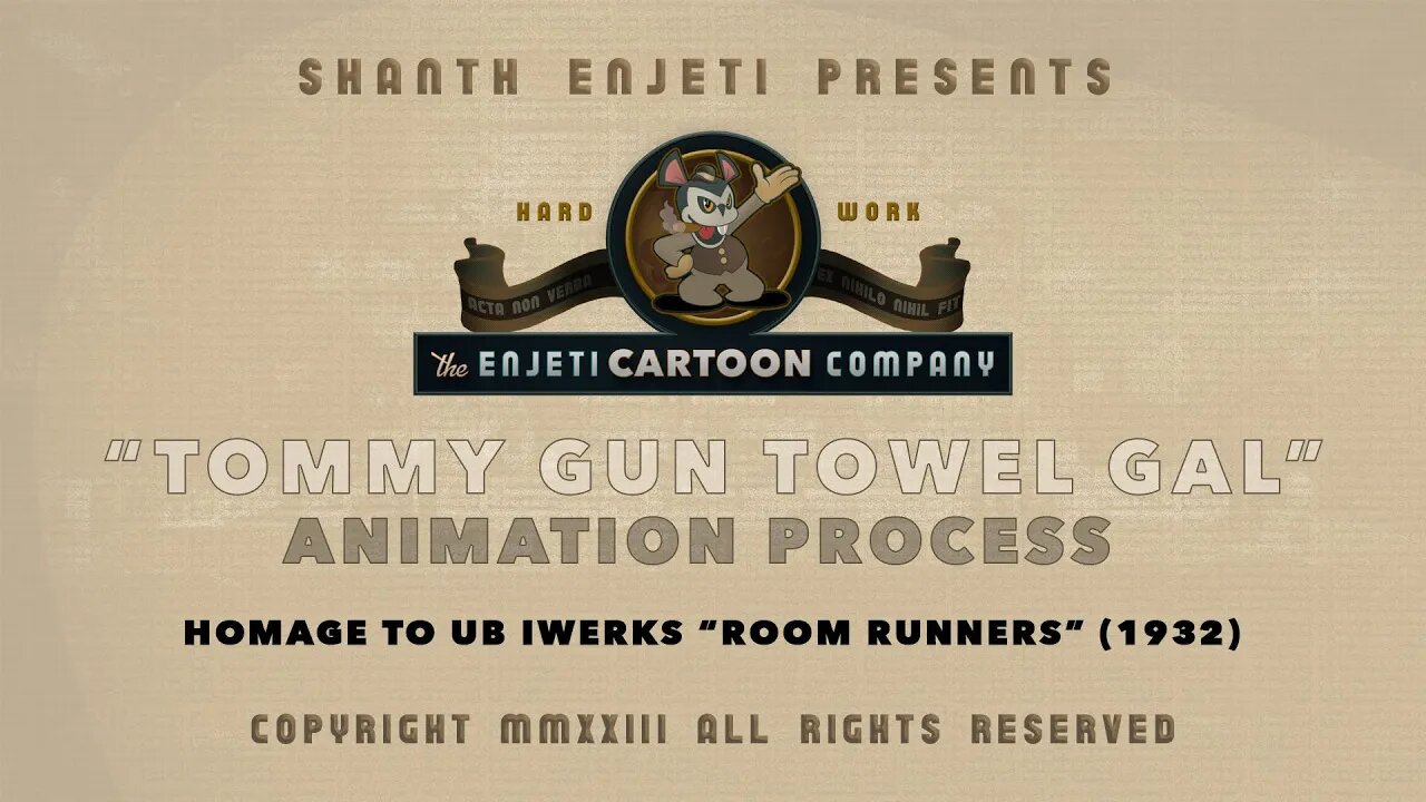 Pallcaster™ "Dame" Animation Process | After Ub Iwerks | The Enjeti Cartoon Co. | © Shanth Enjeti