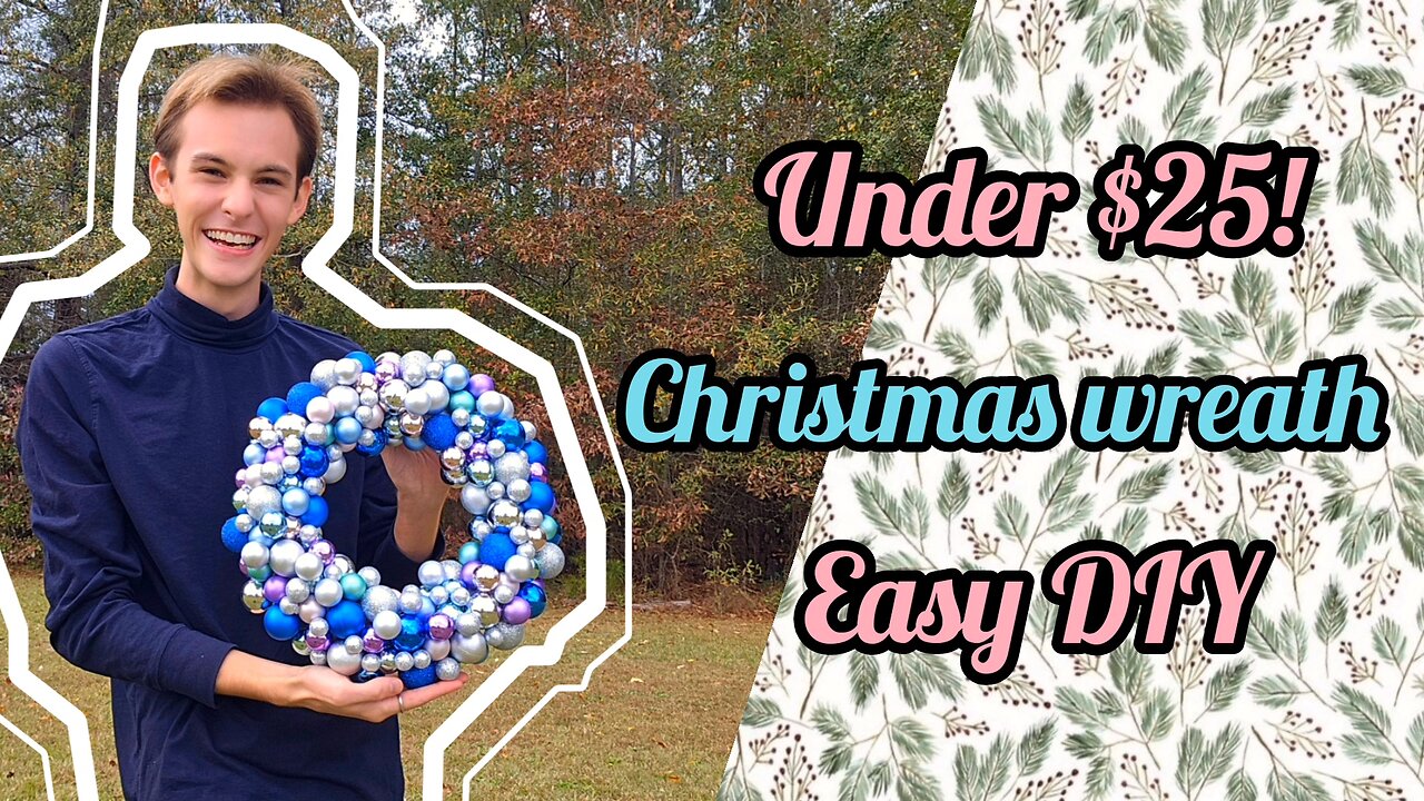 DIY Ornament Wreath for Under $25!!