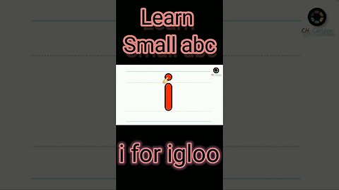 i for igloo | learn small abc | short