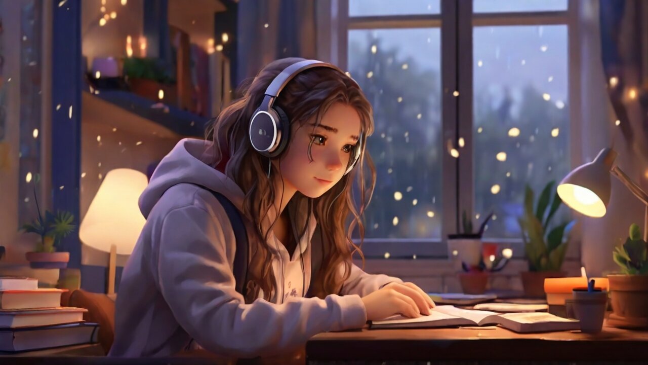 90 Min Lofi Hip Hop Radio (3D) | Study & Raining Music | Channel for Late OR Study Nights