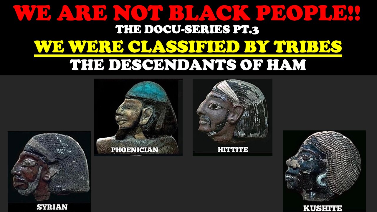 WE ARE NOT BLACK PEOPLE!! THE DOCU-SERIES PT.3 WE WERE CLASSIFIED BY TRIBES: THE DESCENDANTS OF HAM