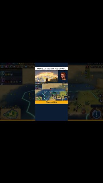 #oneturnadaychallenge #civ6 – Turn 74 - OH NO! PIRATES! #shorts