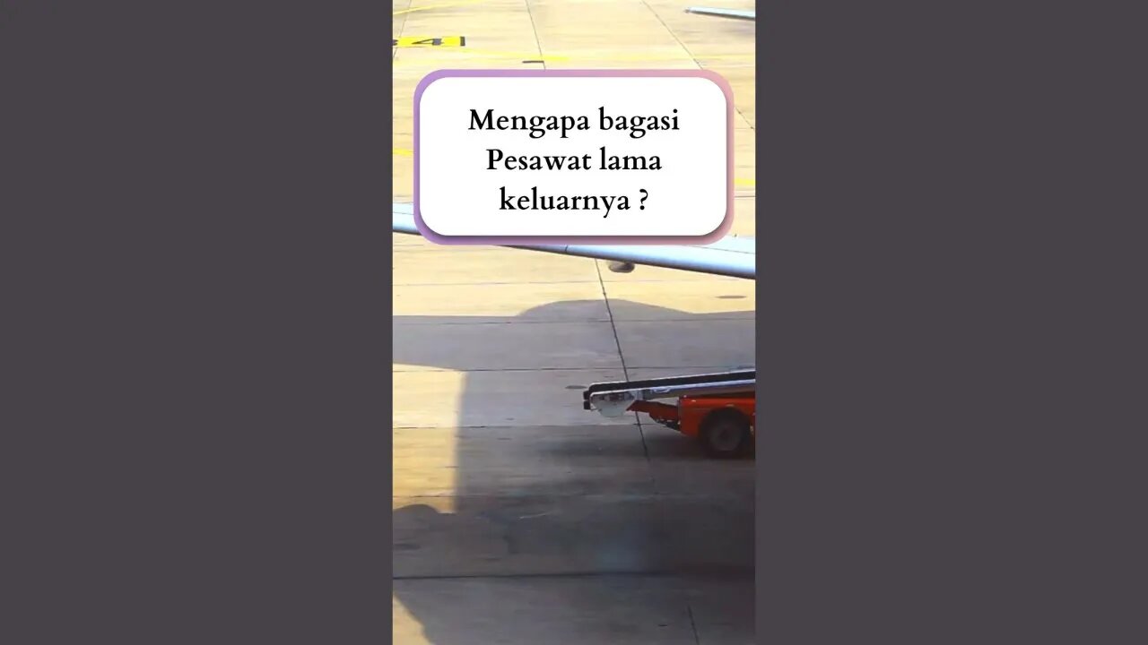 Mengapa bagasi pesawat lama keluarnya ?