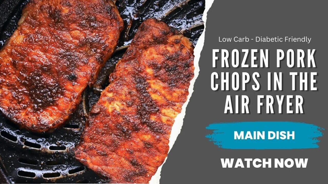 How to make Frozen Pork Chops in the Air Fryer Recipe | Air Fryer Recipes