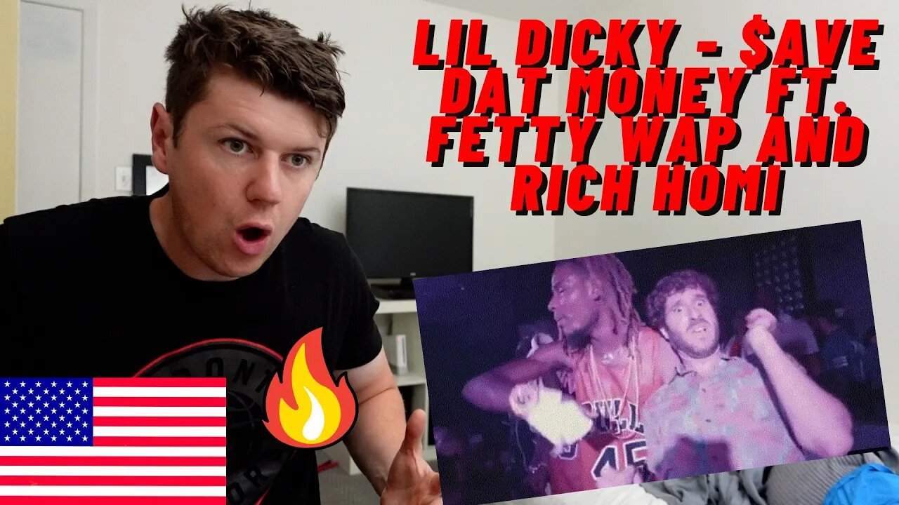 Lil Dicky - $ave Dat Money ft. Fetty Wap and Rich Homie Quan Official Music Video ((IRISH REACTION))