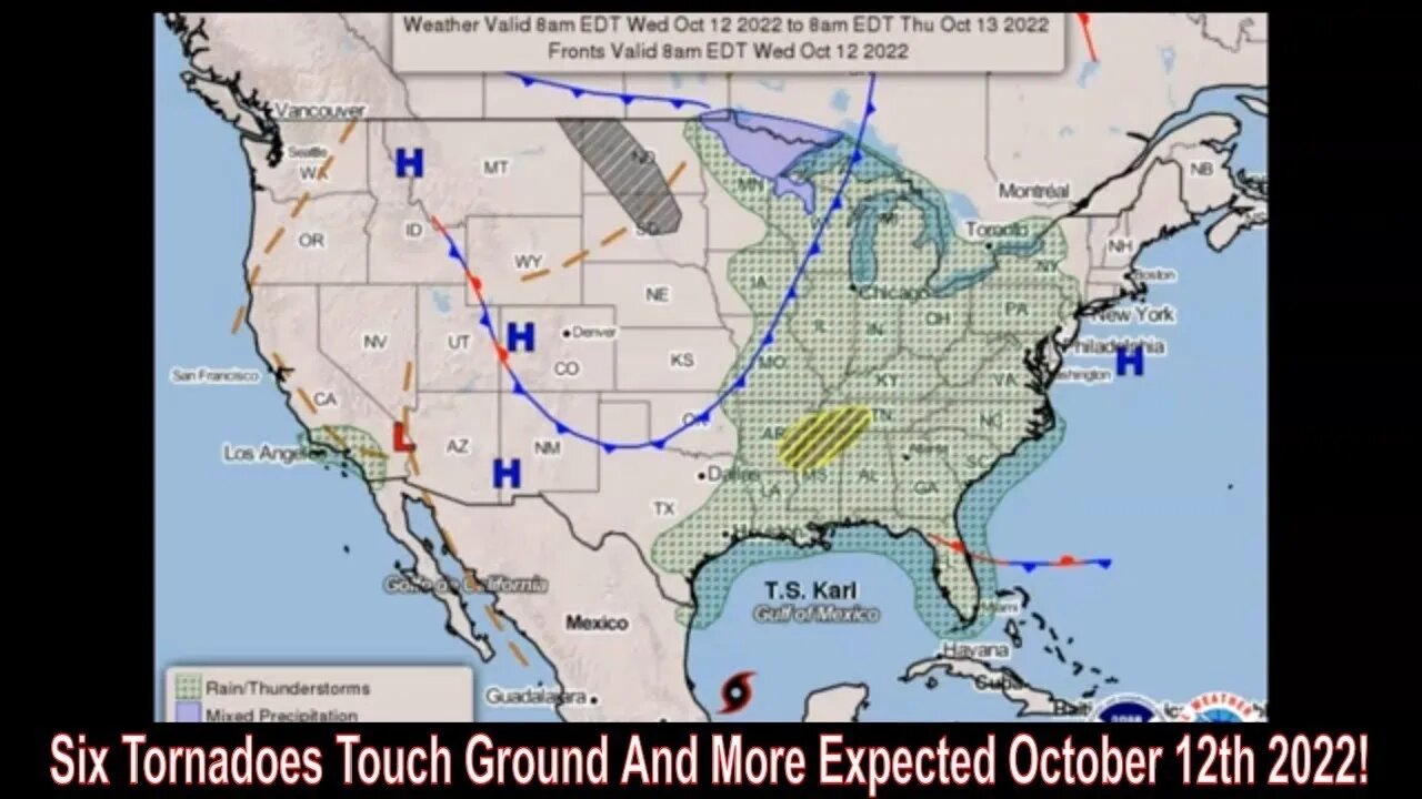 Six Tornadoes Touch Ground Today More Expected October 12th 2022!