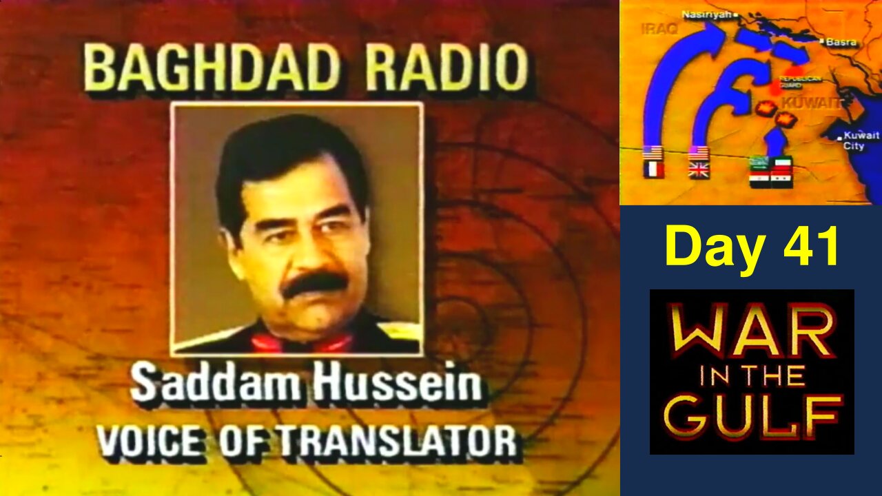 Vintage CNN - Iraq War Day 41 - News Hour - Feb26-91 (8:00PM EST)