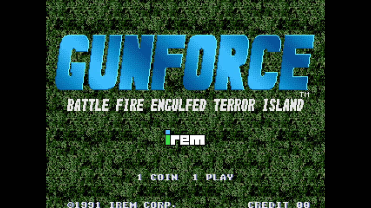 Gunforce Arcade Game, Irem 1991, playthrough