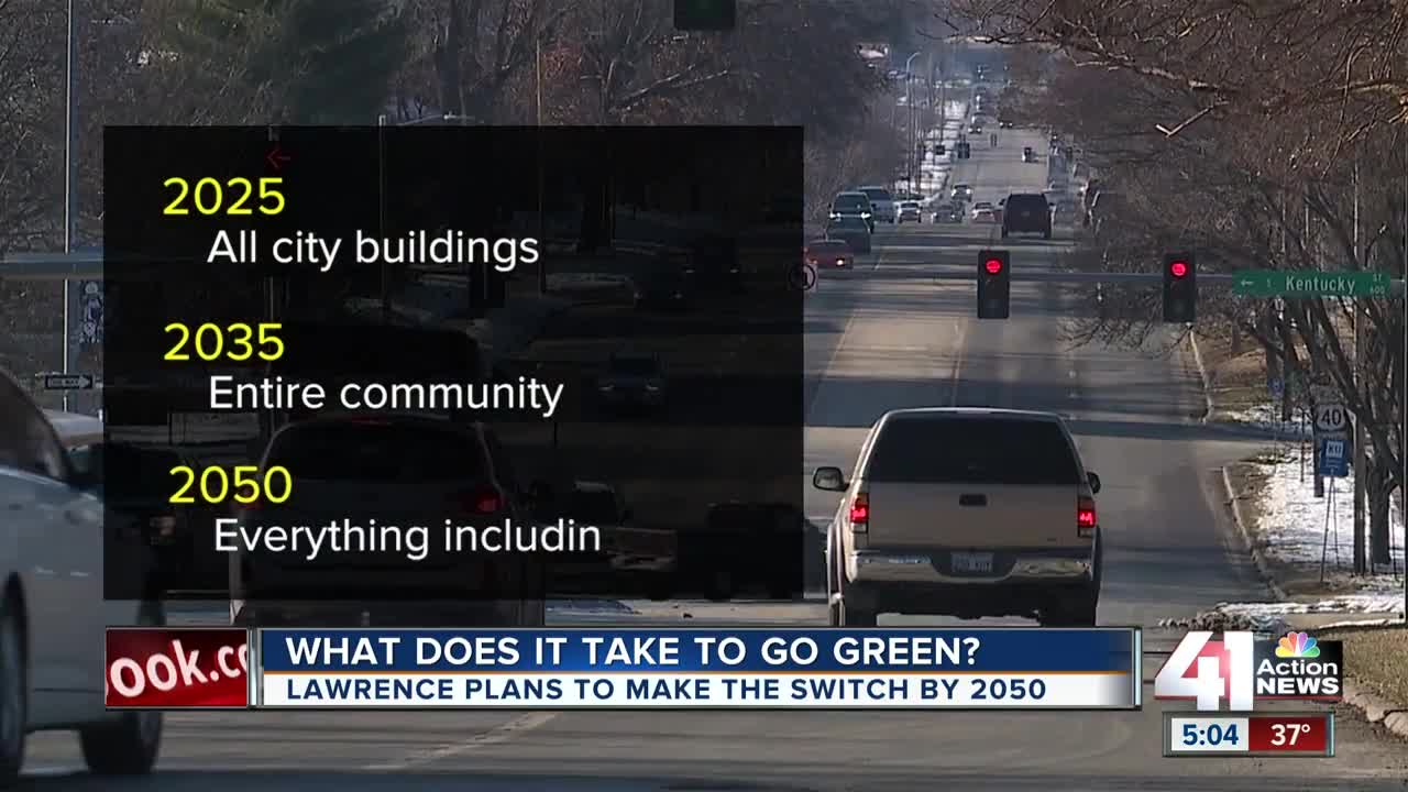 City of Lawrence plans to go 100% green by 2050