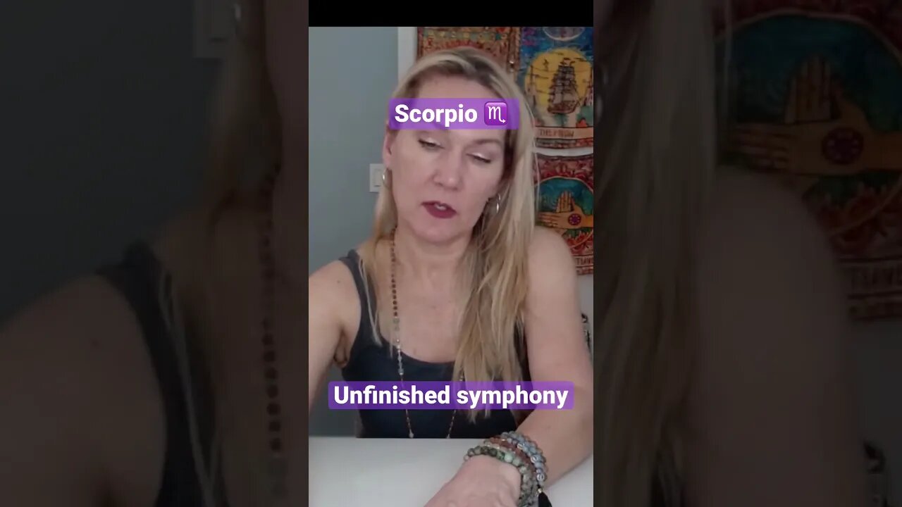 Scorpio ♏️ unfinished symphony tarot card reading #scorpio #shorts #tarot