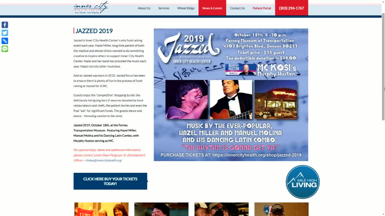 Inner City Health- "Jazzed" Benefit Event