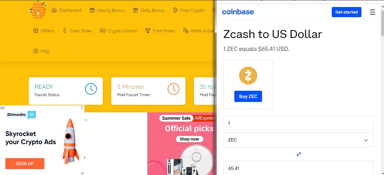 How To Earn Free Zcash ZEC TOKENS Cryptocurrency At BTC Bunch Every 5 Min Withdraw Via FaucetPay