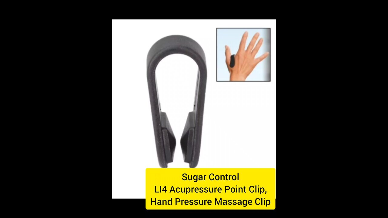 Sugar Control LI4 Acupressure Point Clip, Hand Pressure Massage Clip