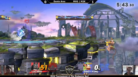 MVG Tournament: Dante Ares (Ness/Lucario) vs. MVG | Mew2king (Diddy Kong)