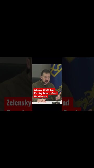 Zelensky & NATO Head Escalating Proxy War with Russia #shorts #endwar #ukraine #russia #biden