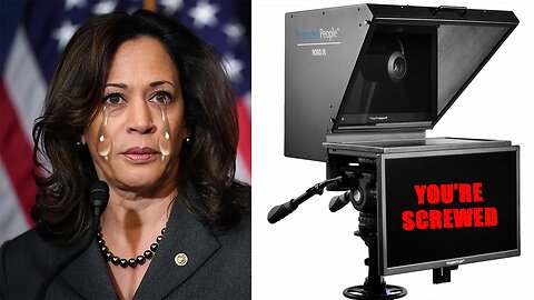 The teleprompter BREAKS...then Kamala Harris' BRAIN!