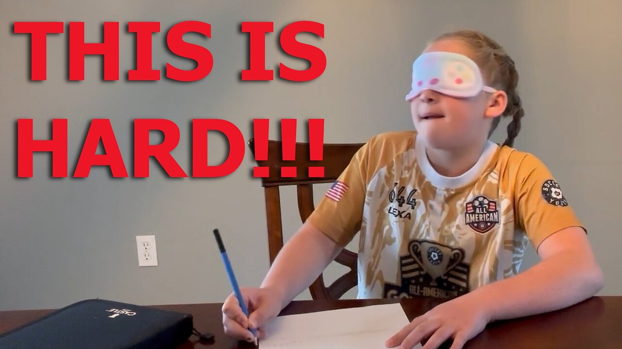 Let's Draw.....BLINDFOLDED!!!