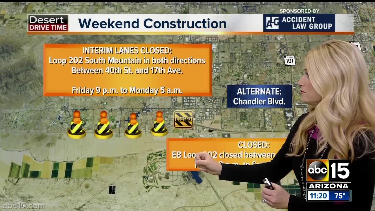 Weekend Traffic (November 15-18): A stretch of I-17 closes