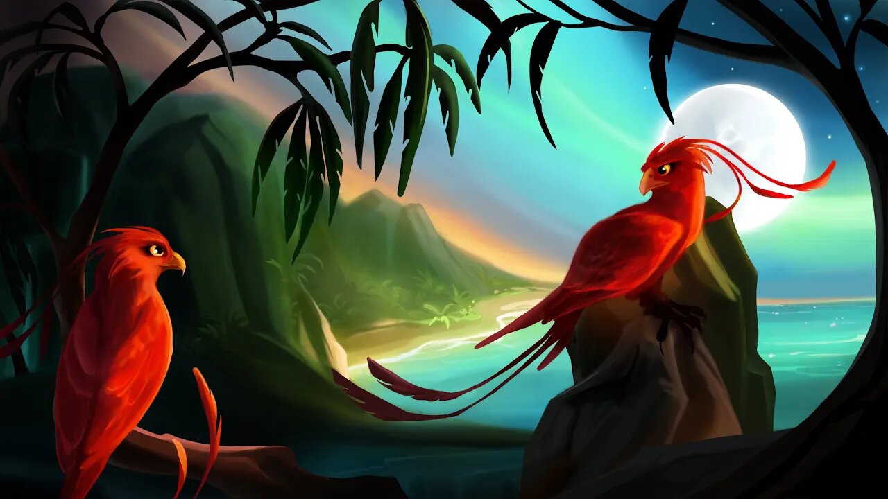 Phoenix Island | Digital Painting Process